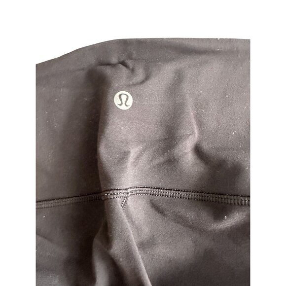 LULULEMON Black Cropped Panel Leggings Size 6 - Picture 4 of 8